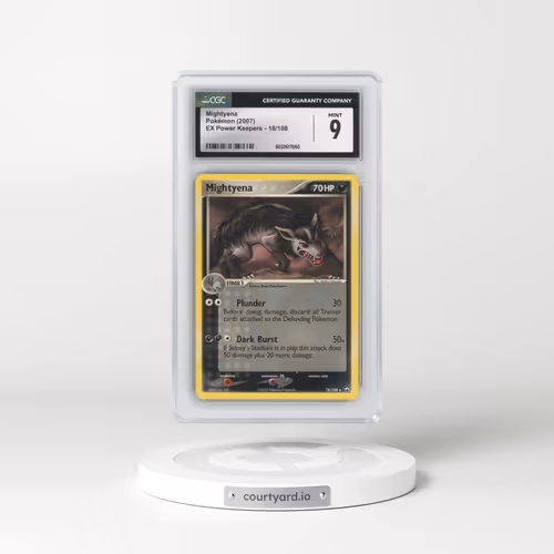 2007 Pokémon EX Power Keepers #18 Mightyena (CGC 9 MINT)