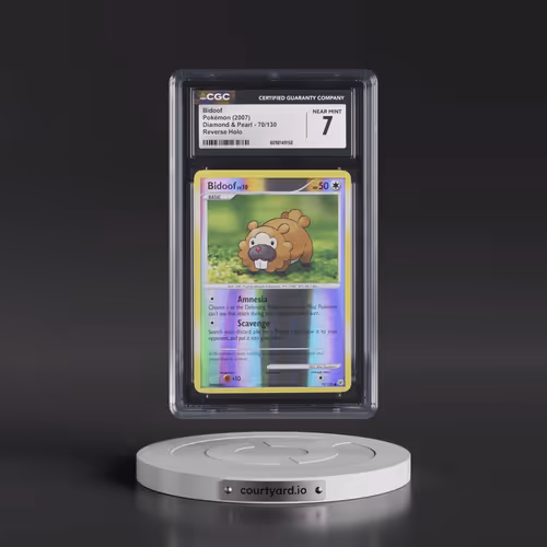 2007 Diamond & Pearl #70/130 Bidoof - Reverse Holo (CGC 7 NM)