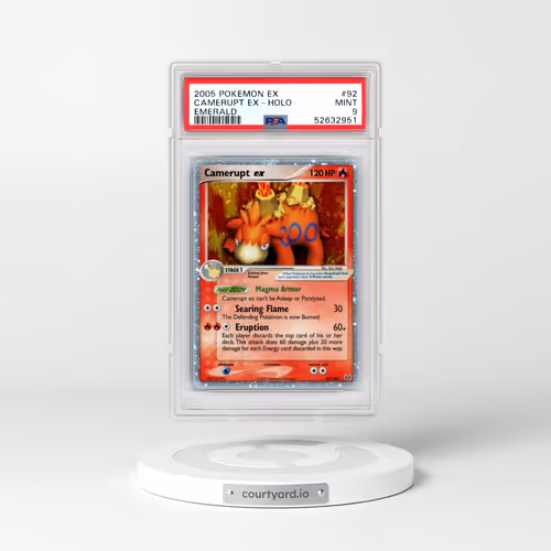 2005 Pokémon EX Emerald #92 Camerupt EX - Holo Holo (PSA 9 MINT)