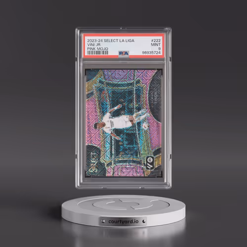 2023-24 Panini Select La Liga #222 Vini Jr. - Pink Mojo (PSA 9 MINT)