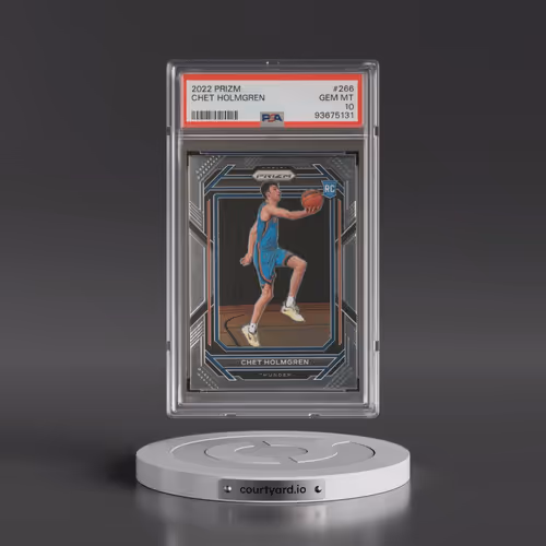 2022 Panini Prizm #266 Chet Holmgren (PSA 10 GEM MINT)