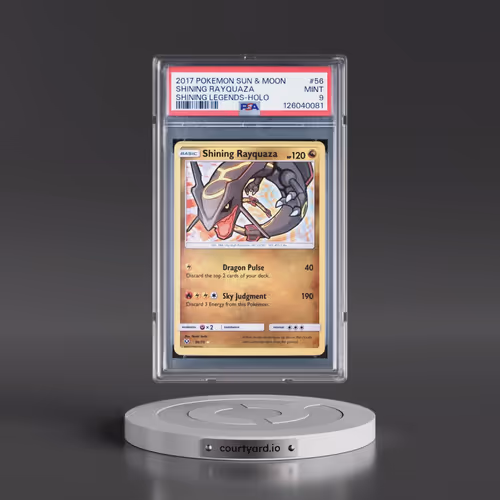 2017 Pokémon Sun & Moon Shining Legends #56 Shining Rayquaza - Holo Holo (PSA 9 MINT)