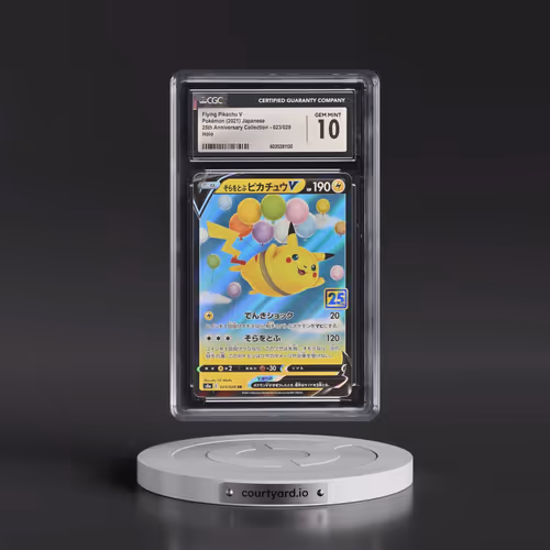 2021 Pokémon 25th Anniversary Collection #023 Flying Pikachu V - Holo (CGC 10 GEM MINT)