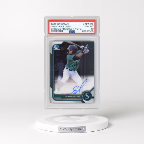 2022 Bowman Chrome Prospect Autographs #CPAJCL Jonatan Clase (PSA 10 GEM MINT)