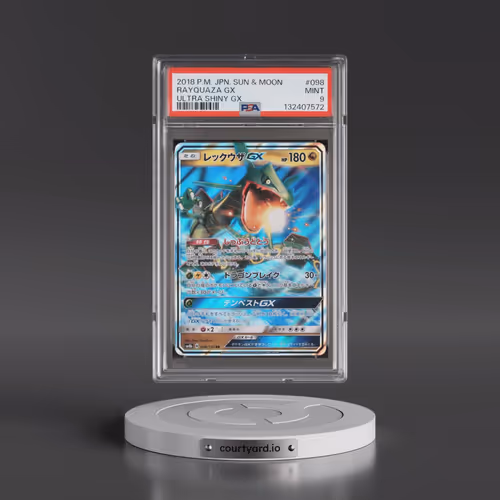 2018 Pokémon Sun & Moon Ultra Shiny GX #098 Rayquaza GX - Holo (PSA 9 MINT)