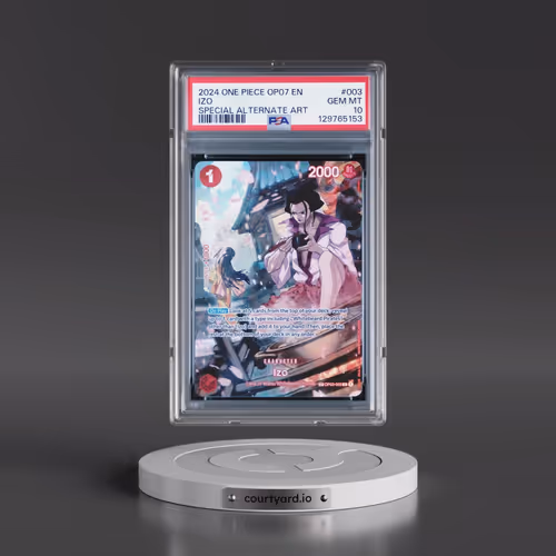 2024 One Piece OP07-500 Years in the Future #003 Izo - Special Alternate Art (PSA 10 GEM MINT)