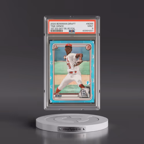 2020 Bowman Draft 1st Edition #BD86 Tink Hence - Sky Blue Foil (PSA 9 MINT)