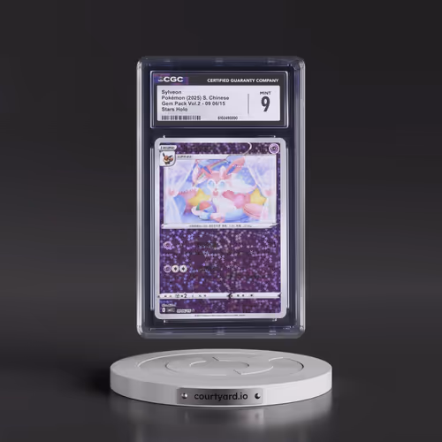 2025 Gem Pack Volume 2 - CBB2C - Simplified #09 06/15 Sylveon - Stars Holo (CGC 9 MINT)