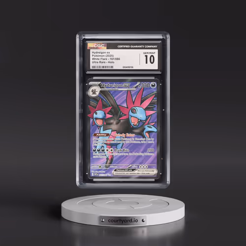 2025 Pokémon Wht EN-White Flare #161 Hydreigon EX - Holo Ultra Rare (CGC 10 GEM MINT)