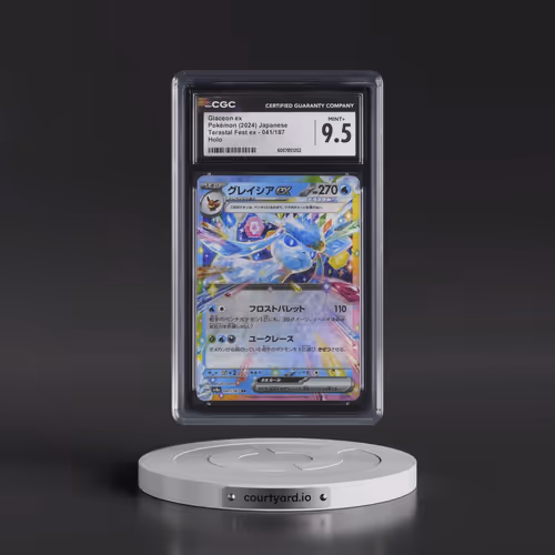 2024 Pokémon Sv8a-Terastal Fest EX #041 Glaceon EX - Holo (CGC 9.5 MINT+)