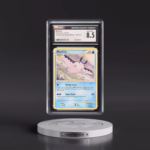 2010 HeartGold & SoulSilver #45/123 Mantine (CGC 8.5 NM-MT+)