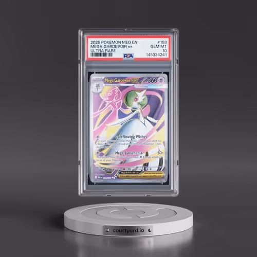 2025 Pokémon Meg EN-Mega Evolution #159 Mega Gardevoir EX - Holo Ultra Rare (PSA 10 GEM MINT)