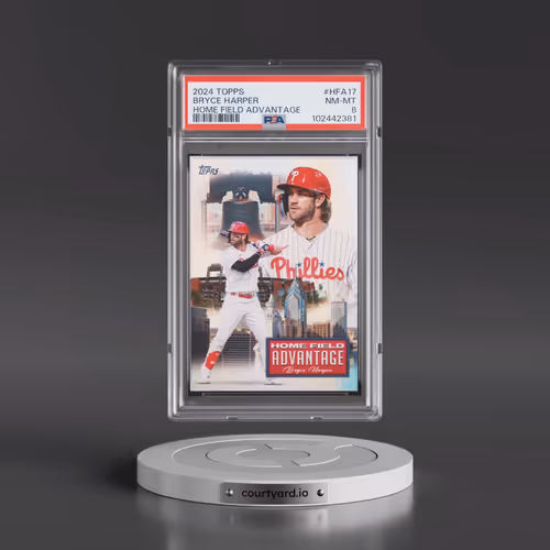 2024 Topps Home Field Advantage #HFA17 Bryce Harper (PSA 8 NM-MT)