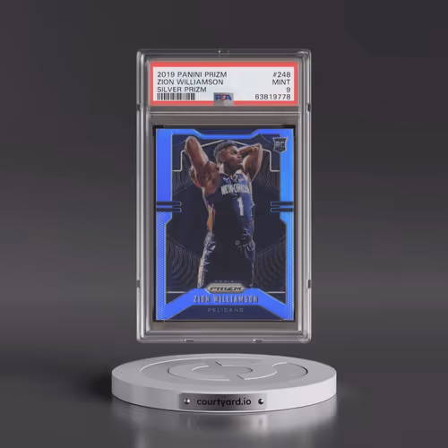 2019 Panini Prizm #248 Zion Williamson - Silver Prizm (PSA 9 MINT)