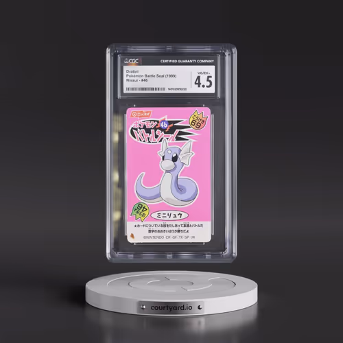 1999 Pokémon Battle Seal (1999 Nissui) - Japanese #46 Dratini (CGC 4.5 VG-EX+)