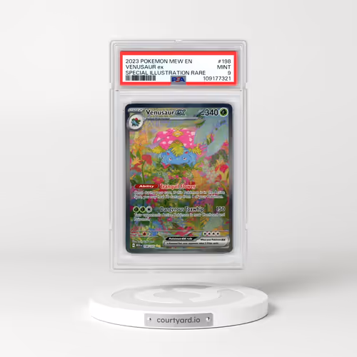 2023 Pokémon Mew EN-151 #198 Venusaur EX - Holo Special Illustration Rare (PSA 9 MINT)
