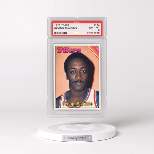 1975 Topps #184 George McGinnis (PSA 8 NM-MT)