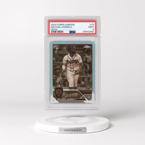 2023 Topps Chrome #79 Michael Harris II - Sepia Refractor (PSA 9 MINT)