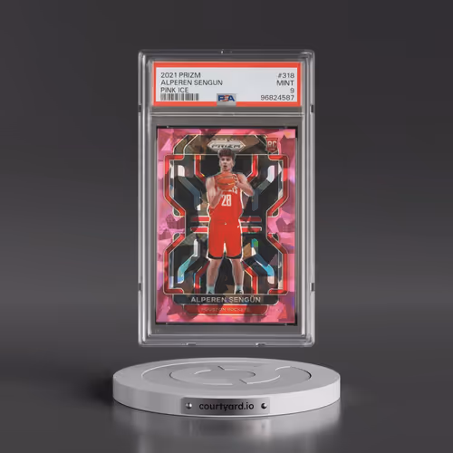 2021 Panini Prizm #318 Alperen Sengun - Pink Ice (PSA 9 MINT)