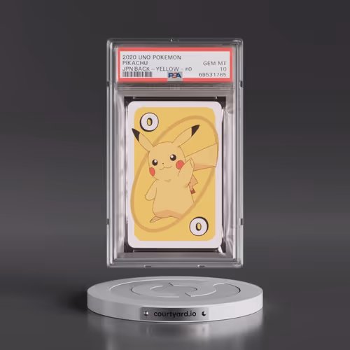 2020 Uno Pokémon Pikachu - Back-Yellow-#0 (PSA 10 GEM MINT)