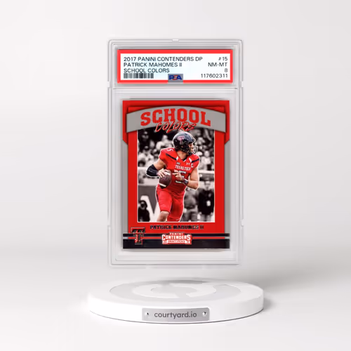 2017 Panini Contenders Draft Picks School Colors #15 Patrick Mahomes II (PSA 8 NM-MT)