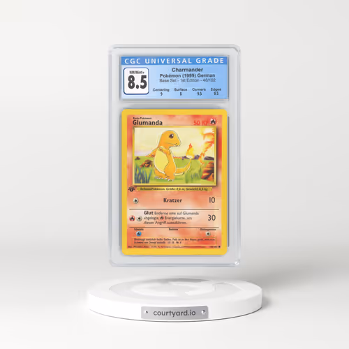 1999 German Base Set #46 Charmander - 1st Edition (CGC 8.5 NM-MT+)
