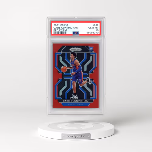 2021 Panini Prizm #282 Cade Cunningham - Red Prizm (PSA 10 GEM MINT)