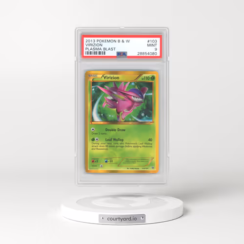 2013 Pokémon Black & White Plasma Blast #103 Virizion (PSA 9 MINT)