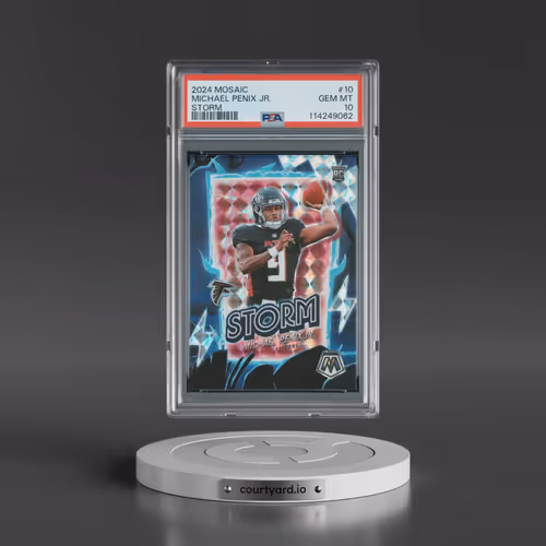 2024 Panini Mosaic Storm #10 Michael Penix Jr. (PSA 10 GEM MINT)