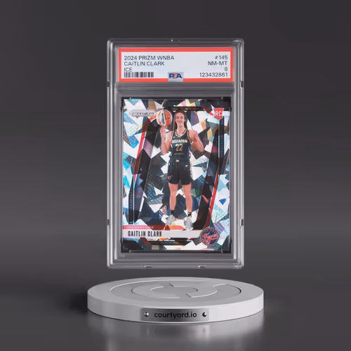 2024 Panini Prizm WNBA #145 Caitlin Clark - Ice (PSA 8 NM-MT)