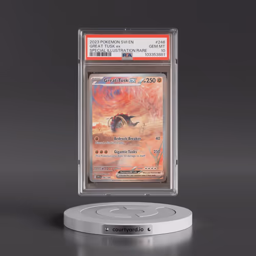 2023 Pokémon Svi EN-Scarlet & Violet #246 Great Tusk EX - Holo Special Illustration Rare (PSA 10 GEM