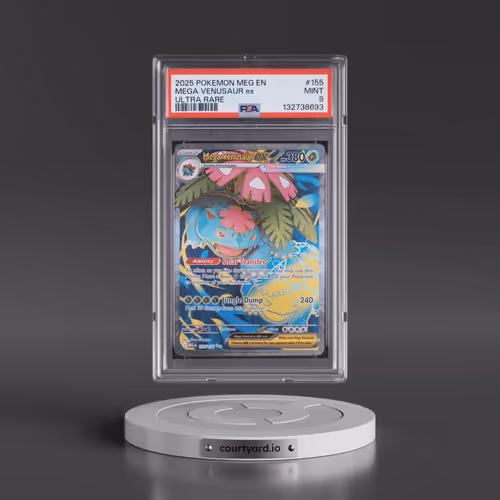 2025 Pokémon Meg EN-Mega Evolution #155 Mega Venusaur EX - Holo Ultra Rare (PSA 9 MINT)