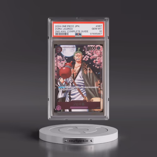 2024 One Piece Japanese Promos #067 Zoro-Juurou - One Piece Card Game 2nd Anniversary Complete Guide