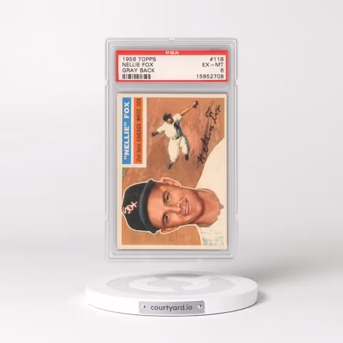 1956 Topps #118 Nellie Fox - Gray Back (PSA 6 EX-MT)