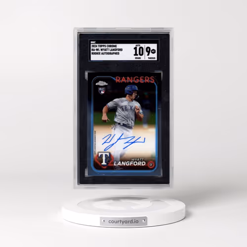 2024 Topps Chrome #RA-WL Wyatt Langford - Rk. Auto (SGC 9 MINT)