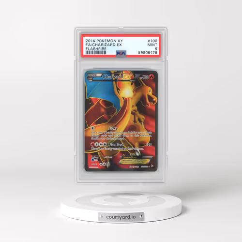 2014 Pokémon XY Flashfire #100 Charizard EX - Holo Full Art (PSA 9 MINT)