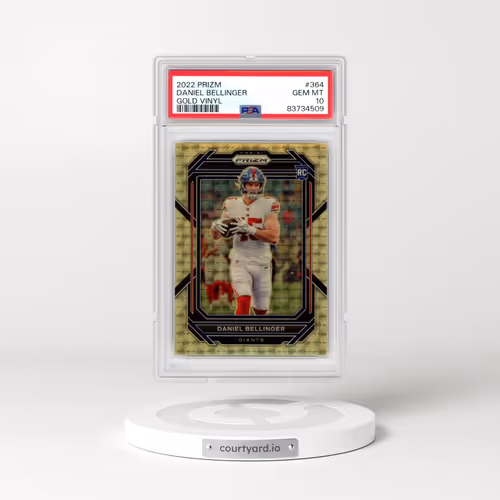 2022 Panini Prizm #364 Daniel Bellinger - Gold Vinyl (PSA 10 GEM MINT)