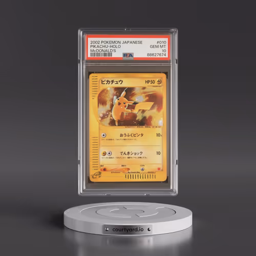 2002 Pokémon McDonald's #010 Pikachu - Holo (PSA 10 GEM MINT)