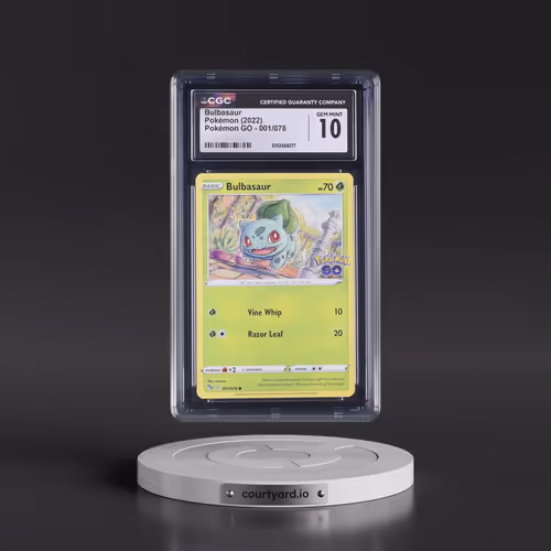 2022 Pokémon GO #001/078 Bulbasaur (CGC 10 GEM MINT)