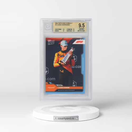 2024 Topps Now Formula 1 #12 Lando Norris/9343* (BGS 9.5 GEM MINT)