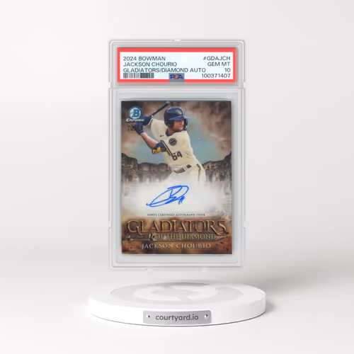 2024 Bowman Gladiators of the Diamond Autographs #GDAJCH Jackson Chourio (PSA 10 GEM MINT)