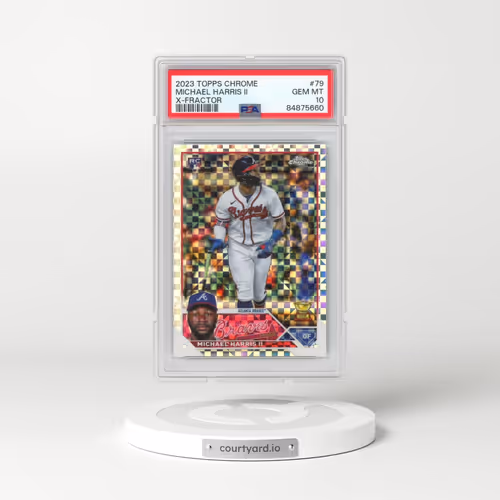 2023 Topps Chrome #79 Michael Harris II - X-Fractor (PSA 10 GEM MINT)