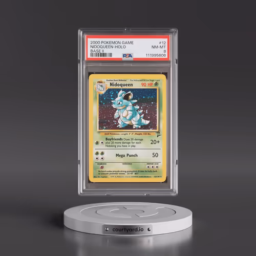 2000 Pokémon Game Base II #12 Nidoqueen - Holo (PSA 8 NM-MT)