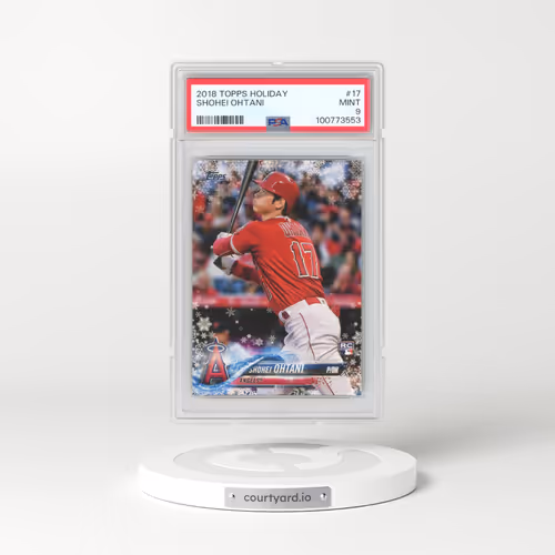 2018 Topps Holiday #17 Shohei Ohtani (PSA 9 MINT)
