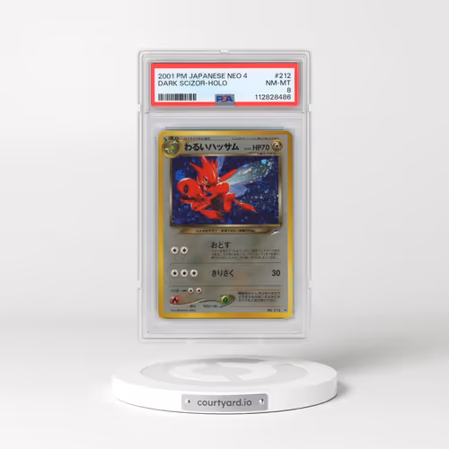 2001 Pokémon Neo 4 #212 Dark Scizor - Holo (PSA 8 NM-MT)