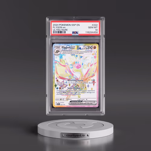 2024 Pokémon Ssp EN-Surging Sparks #222 Flygon EX - Holo Ultra Rare (PSA 10 GEM MINT)