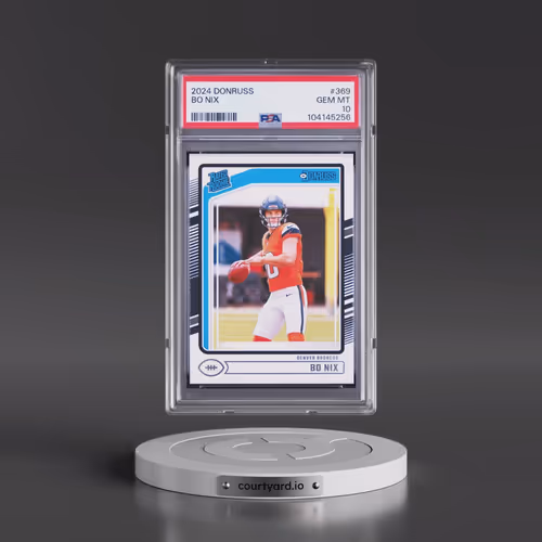 2024 Panini Donruss #369 Bo Nix (PSA 10 GEM MINT)