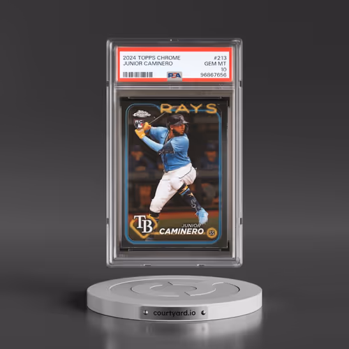2024 Topps Chrome #213 Junior Caminero (PSA 10 GEM MINT)