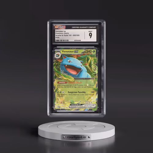 2023 Scarlet & Violet 151 - MEW EN #003/165 Venusaur ex - Holo (CGC 9 MINT)