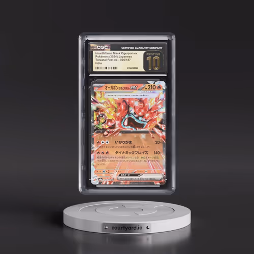 2024 High Class Pack: Terastal Fest ex - sv8a #026/187 Hearthflame Mask Ogerpon ex - Holo (CGC 10 PR